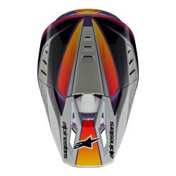 Alpinestars SM5 Sail Off-Road Kaskı Mor / Siyah / Gri - 7