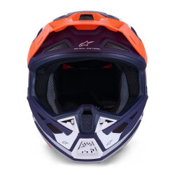 Alpinestars S-M7 Core Off-Road Kaskı Mavi / Beyaz / Oranj - 3