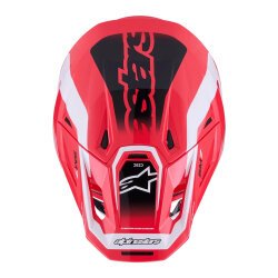 Alpinestars S-M7 Deed Off-Road Kaskı Kırmızı / Beyaz / Siyah - 7