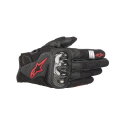 Alpinestars SMX-1 Air V2 Korumalı Motosiklet Eldiveni Siyah / Kırmızı - 1