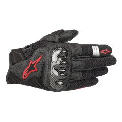 Alpinestars SMX-1 Air V2 Korumalı Motosiklet Eldiveni Siyah / Kırmızı - 1
