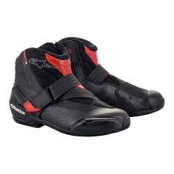 Alpinestars SMX-1 R V2 VENTED Korumalı Motosiklet Botu Siyah / Kırmızı 