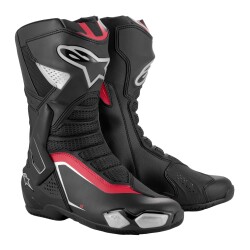 Alpinestars SMX-6 V3 Korumalı Motosiklet Botu Siyah / Gümüş / Kırmızı - 1