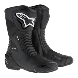 Alpinestars SMX S Korumalı Spor Motosiklet Botu Siyah - 1