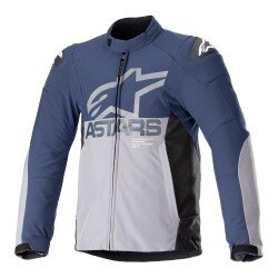 GARAJJ Alpinestars SMX WP Korumalı Motosiklet Montu Mavi / Gri - Alpinestars