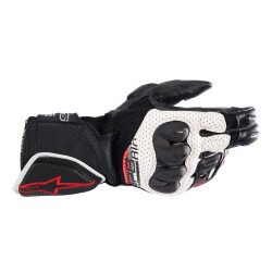 Alpinestars SP-8 V3 AirFlow Korumalı Motosiklet Eldiveni Siyah / Beyaz / Kırmızı - Alpinestars