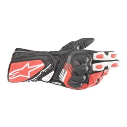 Alpinestars SP-8 V3 Korumalı Motosiklet Eldiveni Siyah / Beyaz / Kırmızı 