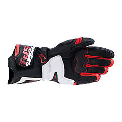 Alpinestars SP-9 Korumalı Motosiklet Eldiveni Siyah / Kırmızı / Beyaz - 2
