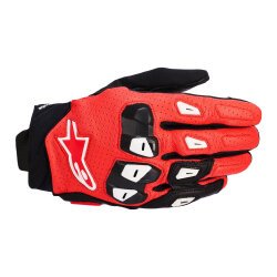 Alpinestars SP X 7 Korumalı Motosiklet Eldiveni Siyah / Kırmızı / Beyaz - Alpinestars