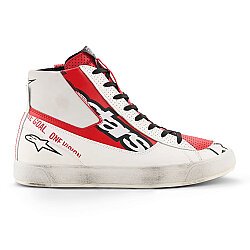 Alpinestars Stated Flair Korumalı Motosiklet Botu Beyaz / Kırmızı - 3