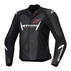 Alpinestars Stella Faster V3 Deri Korumalı Kadın Motosiklet Montu Siyah / Beyaz / Pembe - 1