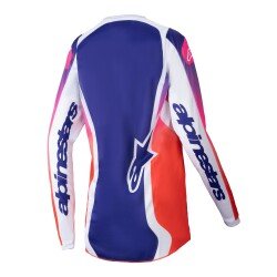 Alpinestars Stella Fluid Wurx Off-Road Kadın Motosiklet Jerseyi Kırmızı / Beyaz / Siyah - Alpinestars (1)