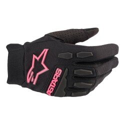 Alpinestars Stella Full Bore Korumalı Kadın Motosiklet Eldiveni Siyah / Pembe - Alpinestars