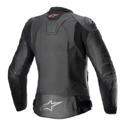 Alpinestars Stella GP Plus V4 Deri Korumalı Kadın Motosiklent Montu Siyah / Siyah - Alpinestars (1)