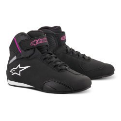 Alpinestars Stella Sektor Korumalı Kadın Motosiklet Botu Siyah / Fuşya - Alpinestars
