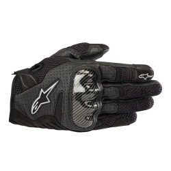 Alpinestars Stella SMX-1 Air V2 Korumalı Kadın Motosiklet Eldiveni Siyah - Alpinestars