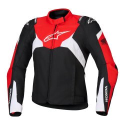 Alpinestars Honda Stella T-Jaws Korumalı Kadın Motosiklet Montu Siyah / Kırmızı / Beyaz - Alpinestars