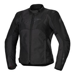 Alpinestars Stella T-JAWS V4 WP Korumalı Kadın Motosiklet Montu Siyah / Siyah 