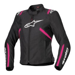 Alpinestars Stella T-SPS V2 Korumalı Kadın Motosiklet Montu Siyah / Beyaz / Pembe 