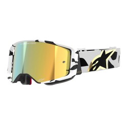 Alpinestars Supertech Corp Goggle Kross Gözlüğü Beyaz / Altın 