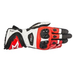 GARAJJ Alpinestars Supertech Korumalı Motosiklet Eldiveni Siyah / Beyaz / Kırmızı - Alpinestars