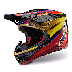 Alpinestars Supertech M10 Era Off-Road Kaskı Kırmızı / Altın 
