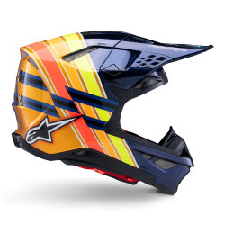 Alpinestars Supertech M10 TLD 25 Limited Off-Road Kaskı Mavi/Oranj - 4