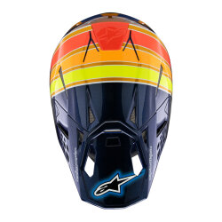 Alpinestars Supertech M10 TLD 25 Limited Off-Road Kaskı Mavi/Oranj - 7