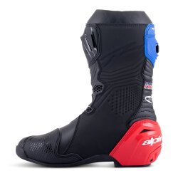 Alpinestars Honda Supertech R Korumalı Motosiklet Botu Siyah / Kırmızı / Beyaz / Mavi - 3