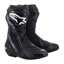 Alpinestars Supertech R Korumalı Spor Motosiklet Botu Siyah - 1