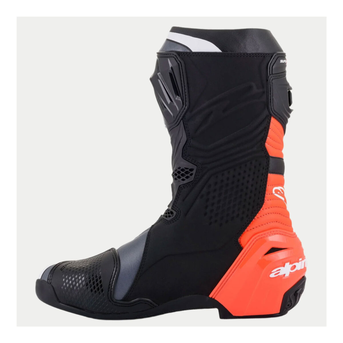 Alpinestars Supertech R Korumalı Spor Motosiklet Botu Siyah