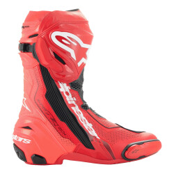 GARAJJ Alpinestars Supertech R Vented Korumalı Spor Motosiklet Botu Kırmızı - 2