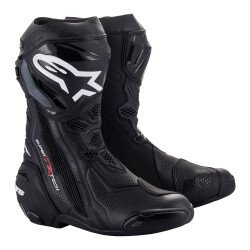GARAJJ Alpinestars Supertech R Vented Korumalı Spor Motosiklet Botu Siyah - Alpinestars