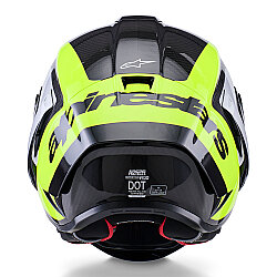 Alpinestars Supertech R10 Carbon Arius Spor Motosiklet Kaskı Siyah / Beyaz / Sarı - 6