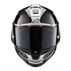 Alpinestars Supertech R10 Carbon Element Spor Motosiklet Kaskı Siyah / Gümüş - 2