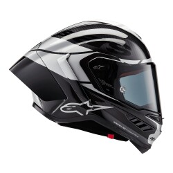 Alpinestars Supertech R10 Carbon Element Spor Motosiklet Kaskı Siyah / Gümüş - 4