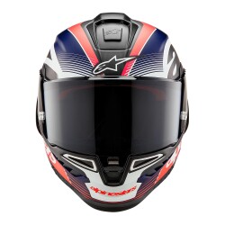 Alpinestars Supertech R10 Carbon Team Spor Motosiklet Kaskı Mat Siyah / Kırmızı / Beyaz - 2