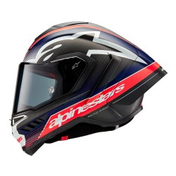 Alpinestars Supertech R10 Carbon Team Spor Motosiklet Kaskı Mat Siyah / Kırmızı / Beyaz - 3