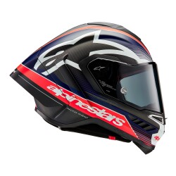 Alpinestars Supertech R10 Carbon Team Spor Motosiklet Kaskı Mat Siyah / Kırmızı / Beyaz - 4