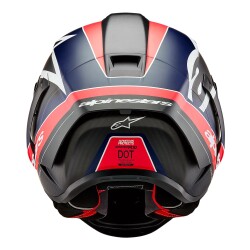 Alpinestars Supertech R10 Carbon Team Spor Motosiklet Kaskı Mat Siyah / Kırmızı / Beyaz - 5