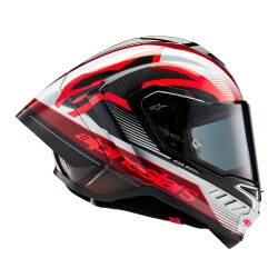 Alpinestars Supertech R10 Carbon Team Spor Motosiklet Kaskı Siyah / Kırmızı / Beyaz - 4