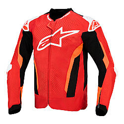 Alpinestars T-GP Air Korumalı Motosiklet Montu Kırmızı / Beyaz / Siyah 