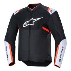 Alpinestars T-SPS Air V2 Korumalı Motosiklet Montu Siyah / Beyaz / Kırmızı - Alpinestars