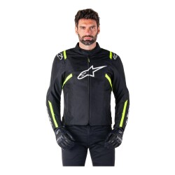 Alpinestars T-SPS V2 WP Korumalı Motosiklet Montu Siyah / Beyaz / Sarı - 3