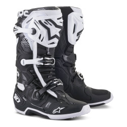 Alpinestars TECH 10 Kros Motosiklet Botu Siyah / Beyaz 