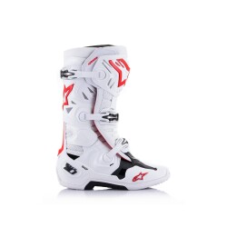 Alpinestars TECH 10 Supervented Kros Motosiklet Botu Beyaz / Kırmızı - 4