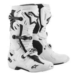 Alpinestars TECH 10 Supervented Kros Motosiklet Botu Beyaz / Siyah - 1