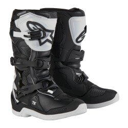 Alpinestars TECH 3S Kros Genç Motosiklet Botu Beyaz / Siyah 
