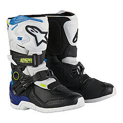Alpinestars TECH 3S Kros Çocuk Motosiklet Botu Beyaz / Siyah / Mavi - Alpinestars