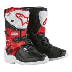 Alpinestars TECH 3S Kros Çocuk Motosiklet Botu Siyah / Kırmızı / Beyaz 